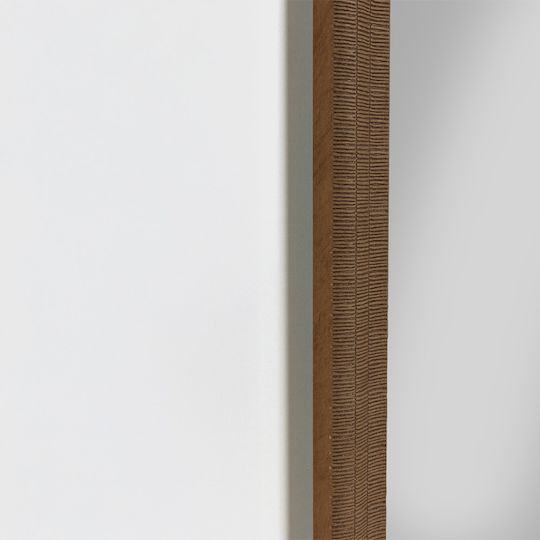 Liberta Genesis Wall Mirror Full Length with Brown Plastic Frame 125.4x65.4cm 1pcs