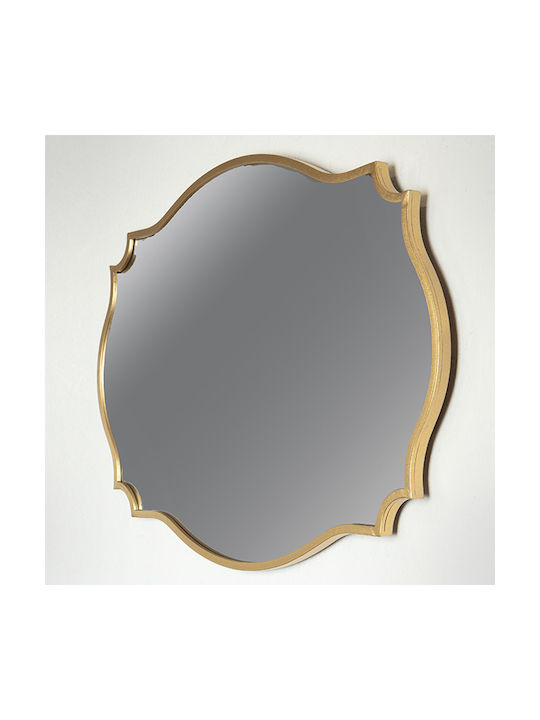 Wandspiegel Oval mit Gold Metallisch Rahmen 90x60cm 1Stück