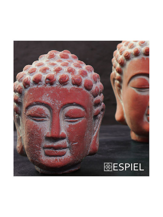 Espiel Decorative Buddha made of Ceramic 14.5x14.5x18.5cm 1pcs