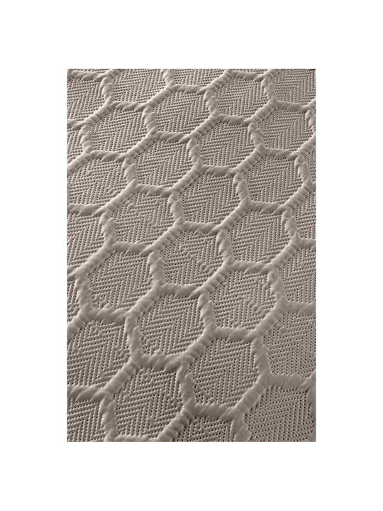 Guy Laroche Hive Σετ Κουβερλί Υπέρδιπλο Microsatin Taupe 240x250cm 3τμχ