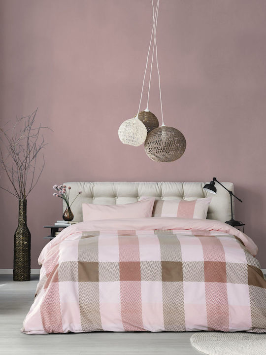 Kocoon Carrie Coverlet Queen Size Cotton Pink 220x245cm