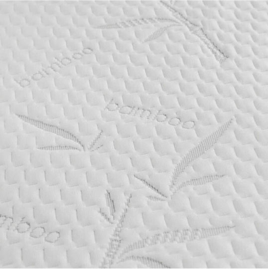 La Luna Mattress Topper Easy Rest Double Memory Foam with Bamboo Fibers , Removable Cover & Elastic Straps 150x200x5cm