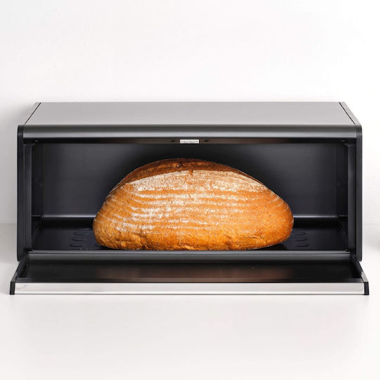 Brabantia Front Ψωμιέρα Μαύρη 44.5x26x17cm