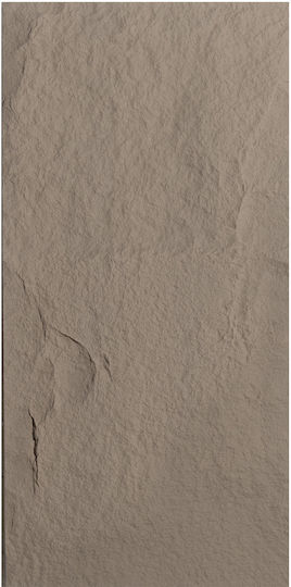 Copy Supergreens Artificial Wall Pu Stone Obsidian Cement Gray 120x60x3 cm