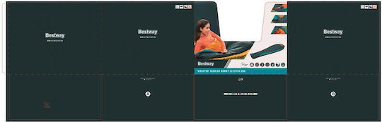 Bestway Sleeping Bag Μονό Μπλε