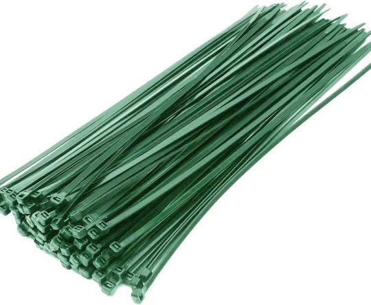 ATC Plastic Cable Ties 200mm x 2.5mm in Green Colour (100 pcs)
