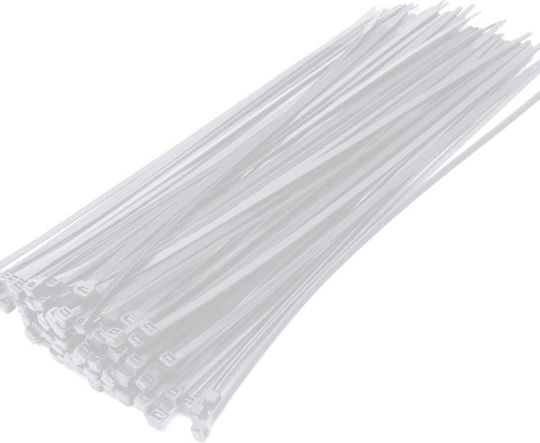 ATC Kabelbinder Kunststoff 150mmx3.6mm in Weiß Farbe (100Stück) (20.007.0017)