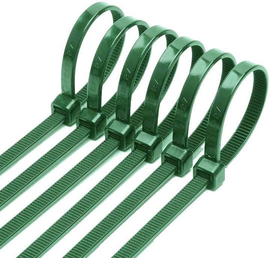ATC Kabelbinder Kunststoff 100mmx2,5mm in Grün Farbe (100Stück) (20.007.0005)