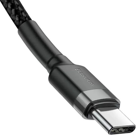 Baseus USB 2.0 Cable USB-C Male - USB-C 60W Black 2m 3 Pieces