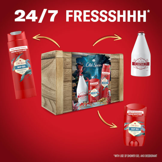 Old Spice Capten & Deep Travel Set για Καθαρισμό Σώματος