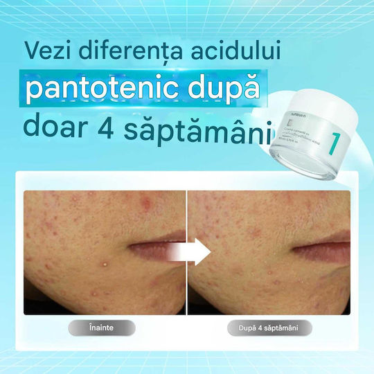 Numbuzin Active Soothing Pantothenic B5 Cremă de Față de Noapte pentru Hidratare, Roșeață și Controlul Sebumului cu Niacinamidă 80ml