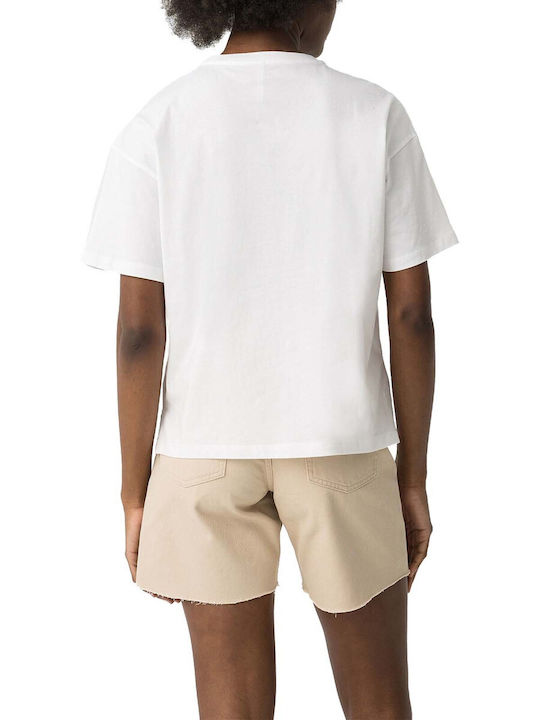 Women's Cotton Short Sleeve Top White