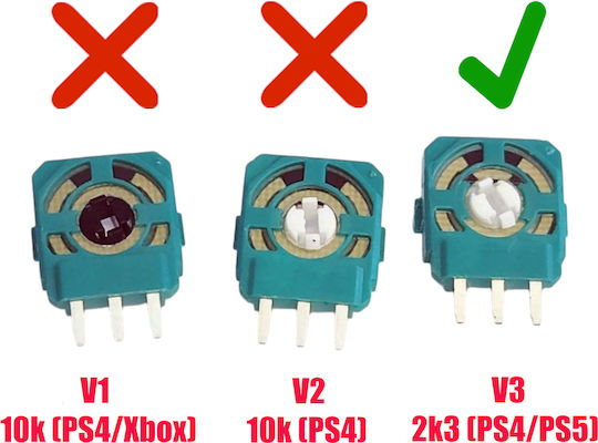 Аналогов Потенциометър Alps V3 2k3 Ohm Sony Playstation 5 Ps5 Dualsense Cfi-zct1 & Cfi-zct1a Характеристики Код 1-game243