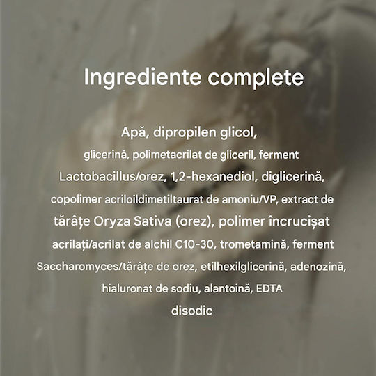 Abib Cremă de Față pentru Hidratare, Reconstrucție și Strălucire cu Orez și Probiotice 80ml