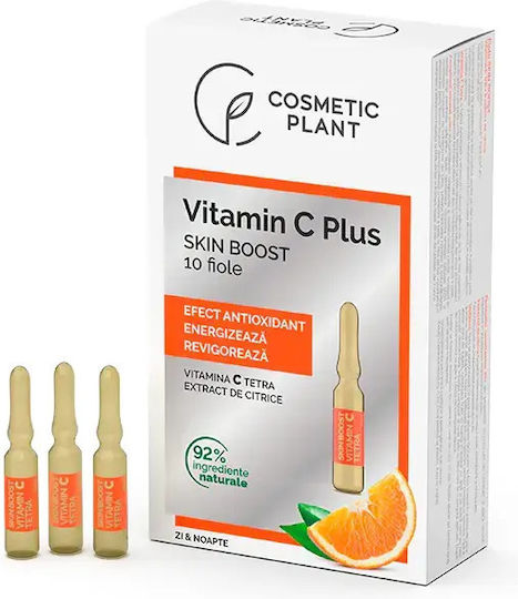 Cosmetic Plant Serum Ampulă Anti-Îmbătrânire Pentru Față Cu Vitamina C Și Vitamina E Pentru Detoxifiere Și Strălucire 2ml