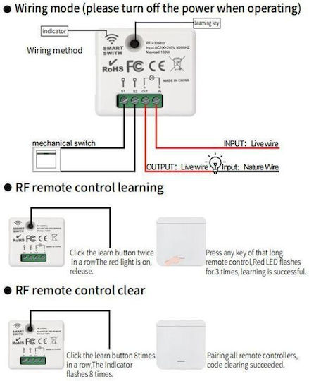 ATC Intelligenter Schalter Wi-Fi & RF 10A