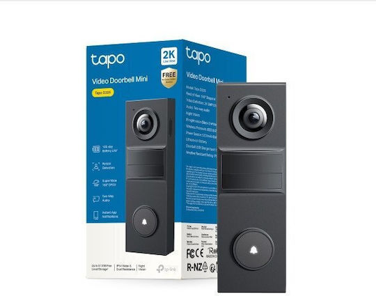 TP-LINK Wi-Fi Door Bell Compatible With Alexa And Google Home Black