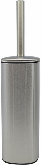 Ankor Inox Toilet Brush and Basket Set Soft Close 5lt Silver