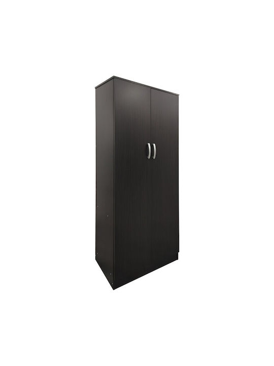 Patru uși Dulap de Haine cu Spațiu de Depozitare Wenge 160x42x240cm