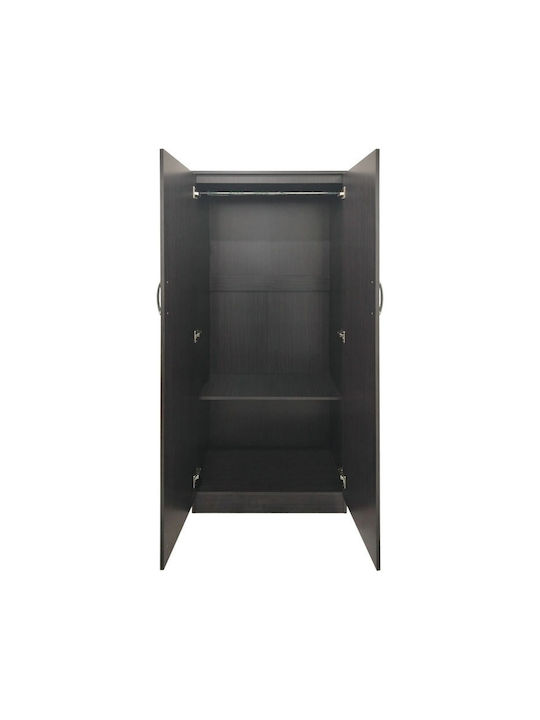 Patru uși Dulap de Haine cu Spațiu de Depozitare Wenge 160x42x240cm