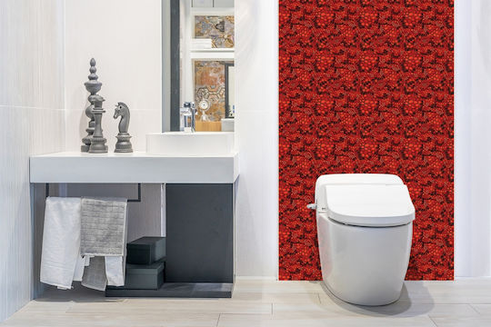 Autocolant Panou Din Vinil Decorațiune Perete Camuflaj Hexagoane 100x50 Cm