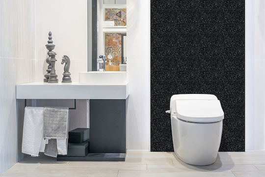 Autocolant Panou Din Vinil Pentru Interior Clasic Negru Pentru Pardoseală 100x50 Cm