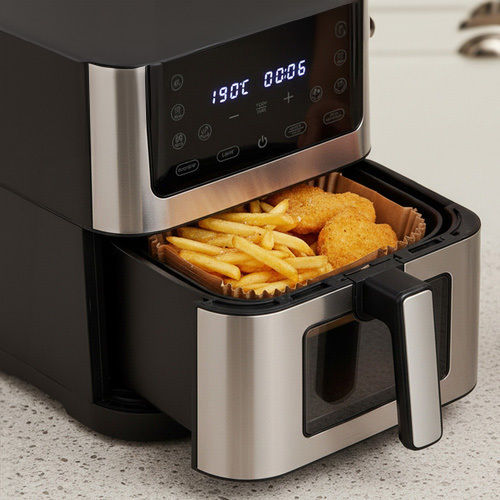 Hârtie De Copt Antiaderentă Pentru Air Fryer 16x16cm 100 Bucăți