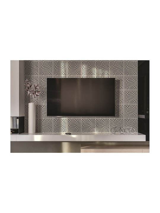 Panou Decorativ de Perete din Vinil Linii Geometrice 100x50 Cm