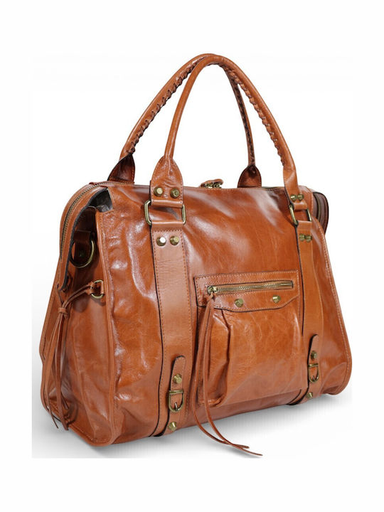 Leather Women's Tote Bag Brown