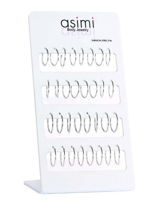 Asimi Body Piercing Earrings Hoops made of Steel