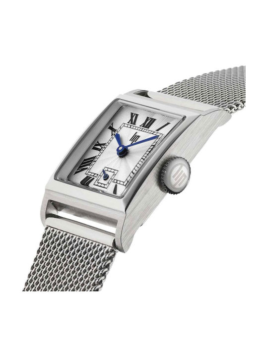 Lip Watches Women's Watch with Silver Metal Bracelet