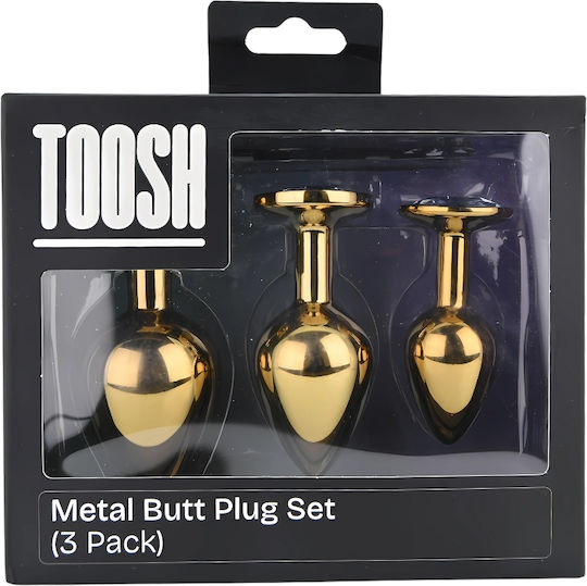 Toosh Πρωκτικές Σφήνες Σετ Small Χρυσές