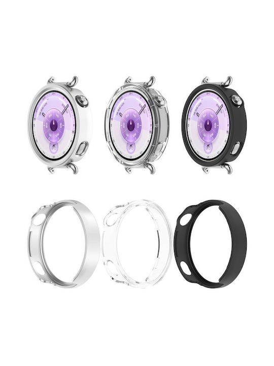 Half Coverage Hollow Plastic Case in Silver color for Huawei Watch GT 6 41mm