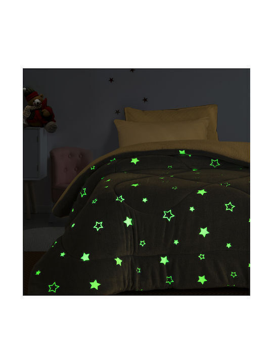 Beauty Home Παιδικό Κουβερτοπάπλωμα Μονό Μπλε 160x220εκ.