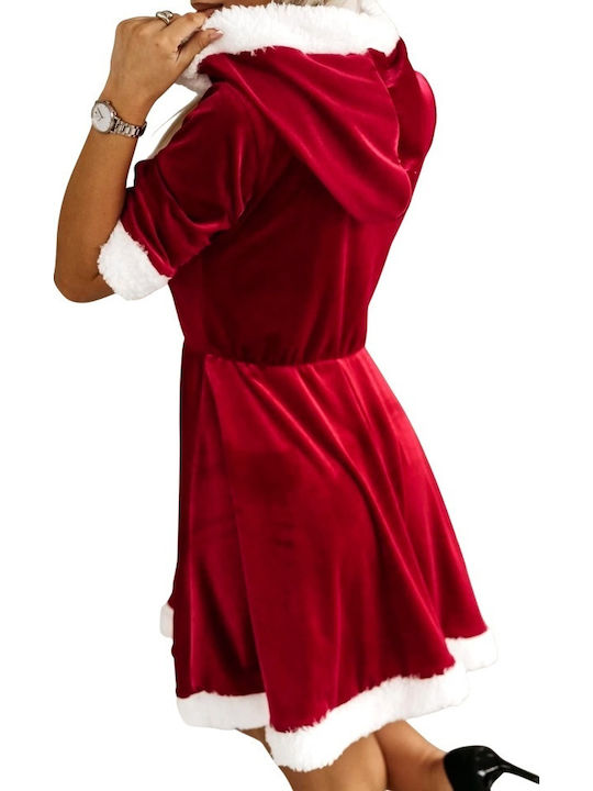 Costum de Crăciun Doamna Crăciun Roșu