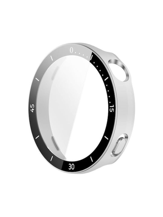 Plastikhülle mit Glas in Silber Farbe für Huawei Watch GT 6 41mm