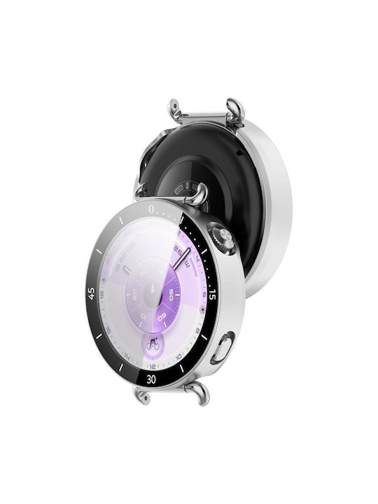 Plastikhülle mit Glas in Silber Farbe für Huawei Watch GT 6 41mm