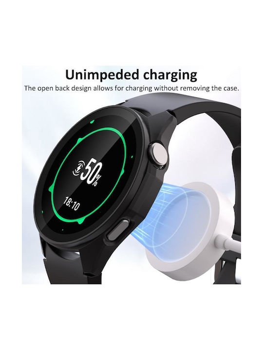 Пластмасов Калъф със Стъкло в Розов цвят за Huawei Watch GT 6 41mm