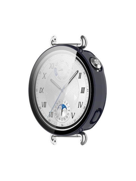 Πλαστική Θήκη με Τζαμάκι σε Μπλε χρώμα για Huawei Watch GT 6 41mm