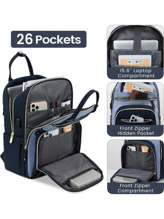 Lovevook Bag Backpack 15.6" Navy/beige MB2012