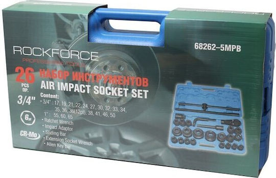 Rockforce Set Ratchet 3\4" 26pcs