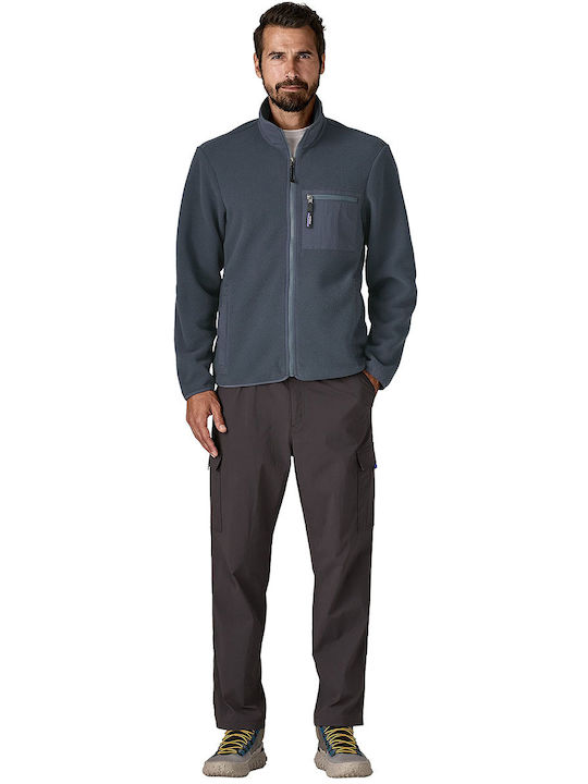 Men's Fleece Cardigan Smolder Blue