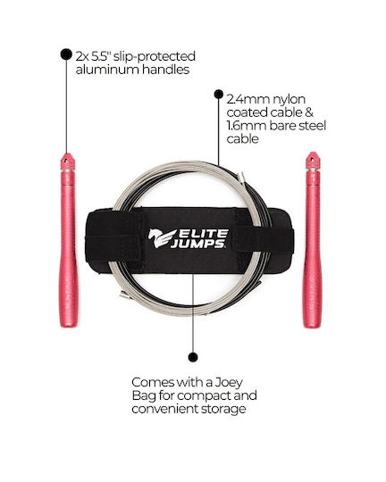 Въже За Скачане Bullet Comp Speed Rope Лилаво Elite Jumps