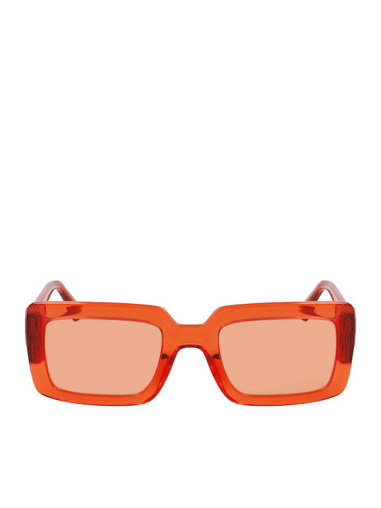 Longchamp Sunglasses Orange with Acetate Frame & Red Lens