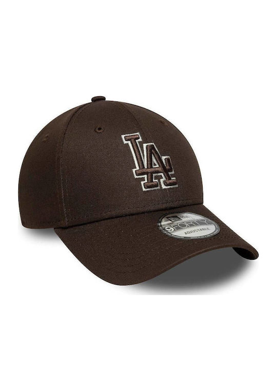 60759082 New Era Team Outline 9forty Los Angeles Dodgers Adjustable Cap Brown Color