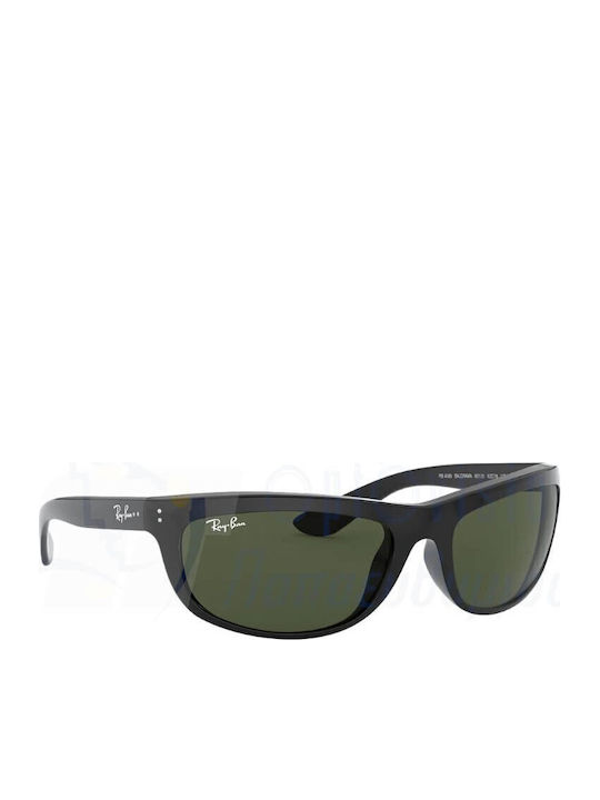 Ray Ban Herren Sonnenbrillen mit Schwarzem Horn umrandetem Rahmen und Grünen Gläsern RB4089/601