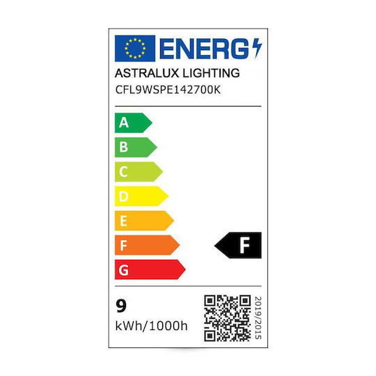 Astralux Energy Saving Lamp E14 Spiral 2700k