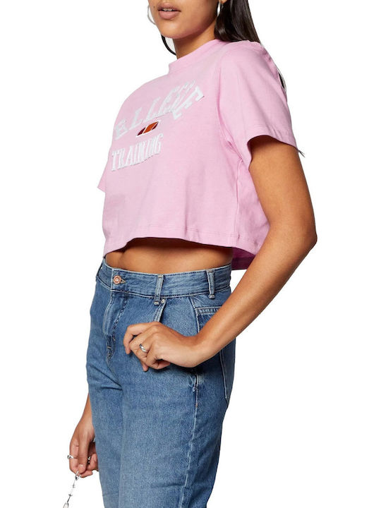 Impara Women's Summer Crop Top Cotton Short Sleeve Lilacc