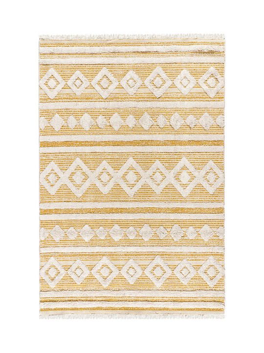 Beauty Home Morocotton 9239 Χαλί Ορθογώνιο Βαμβακερό Κίτρινο 125x180cm