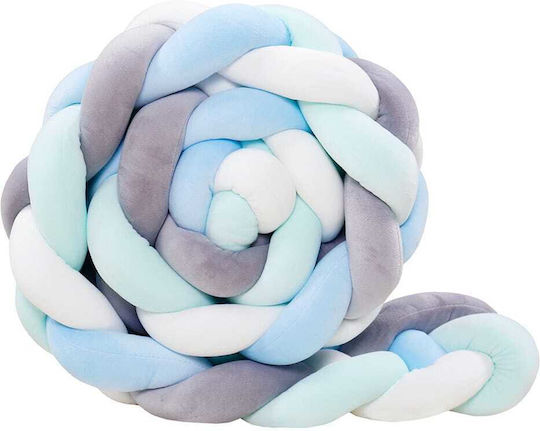 Beauty Home Crib Bumpers Braided Inside Light Blue, Mint 18x220cm Beauty Home Crib Bumpers Braided Inside Light Blue, Mint 18x220cm